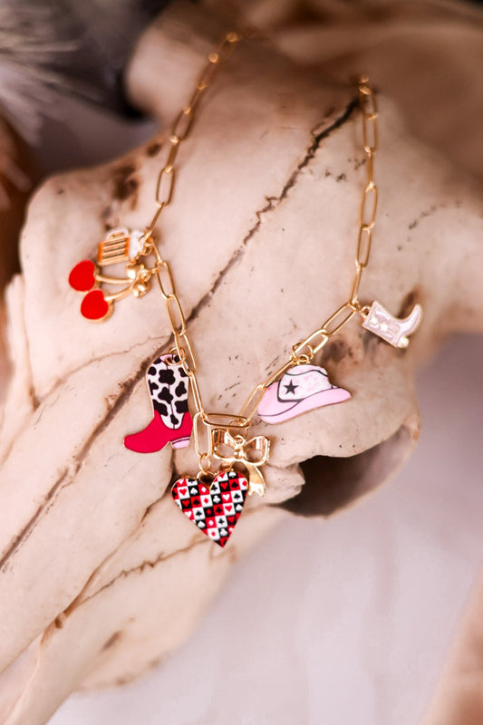 Wild Child Charm Necklace - Whiskey Skies - BOHO RANCH SHOP