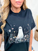 Wildflower Ghost Short Sleeve Graphic Tee - Whiskey Skies - GLAIME