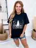 Wildflower Ghost Short Sleeve Graphic Tee - Whiskey Skies - GLAIME