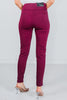 Wine Magic High Waist 28" Inseam Skinny Pants - Whiskey Skies - DEAR SCARLETT