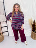 Wine Magic Wide Cropped Pants - Whiskey Skies - DEAR SCARLETT