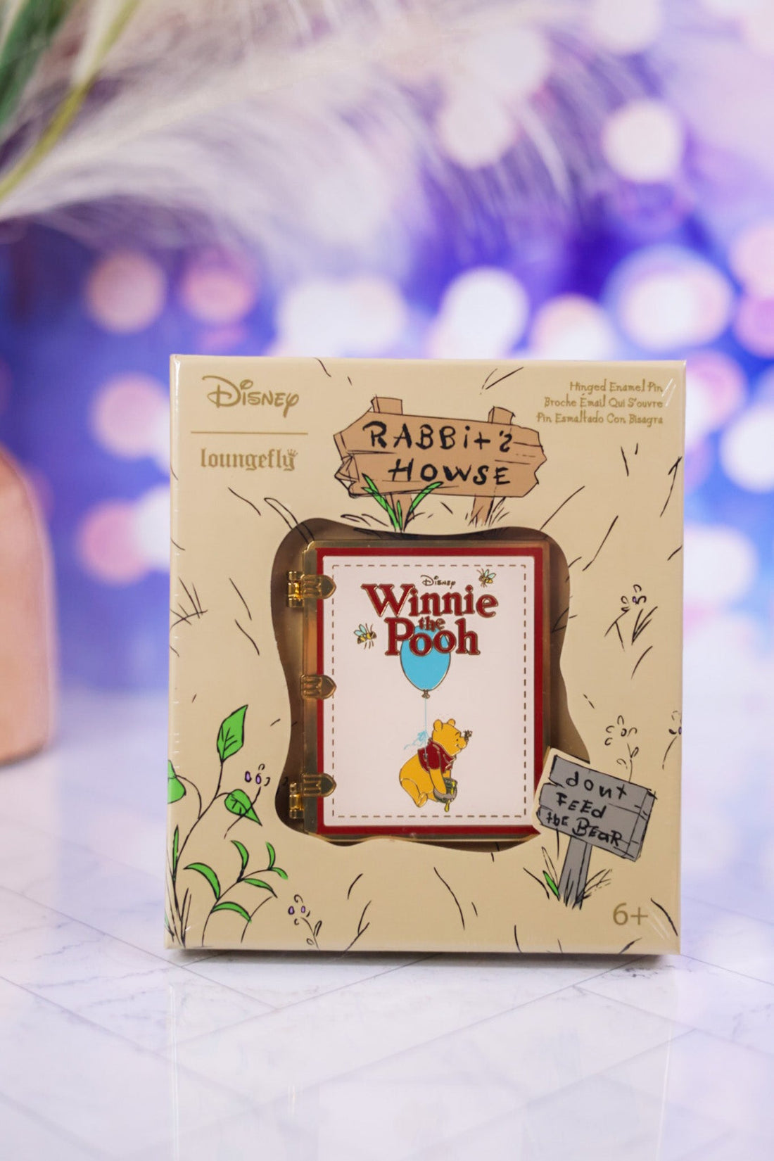 Winnie the Pooh Book Hinged Pin - Whiskey Skies - LOUNGEFLY