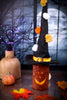 Witch Hat With Pom Poms Decor - Whiskey Skies - WT COLLECTION