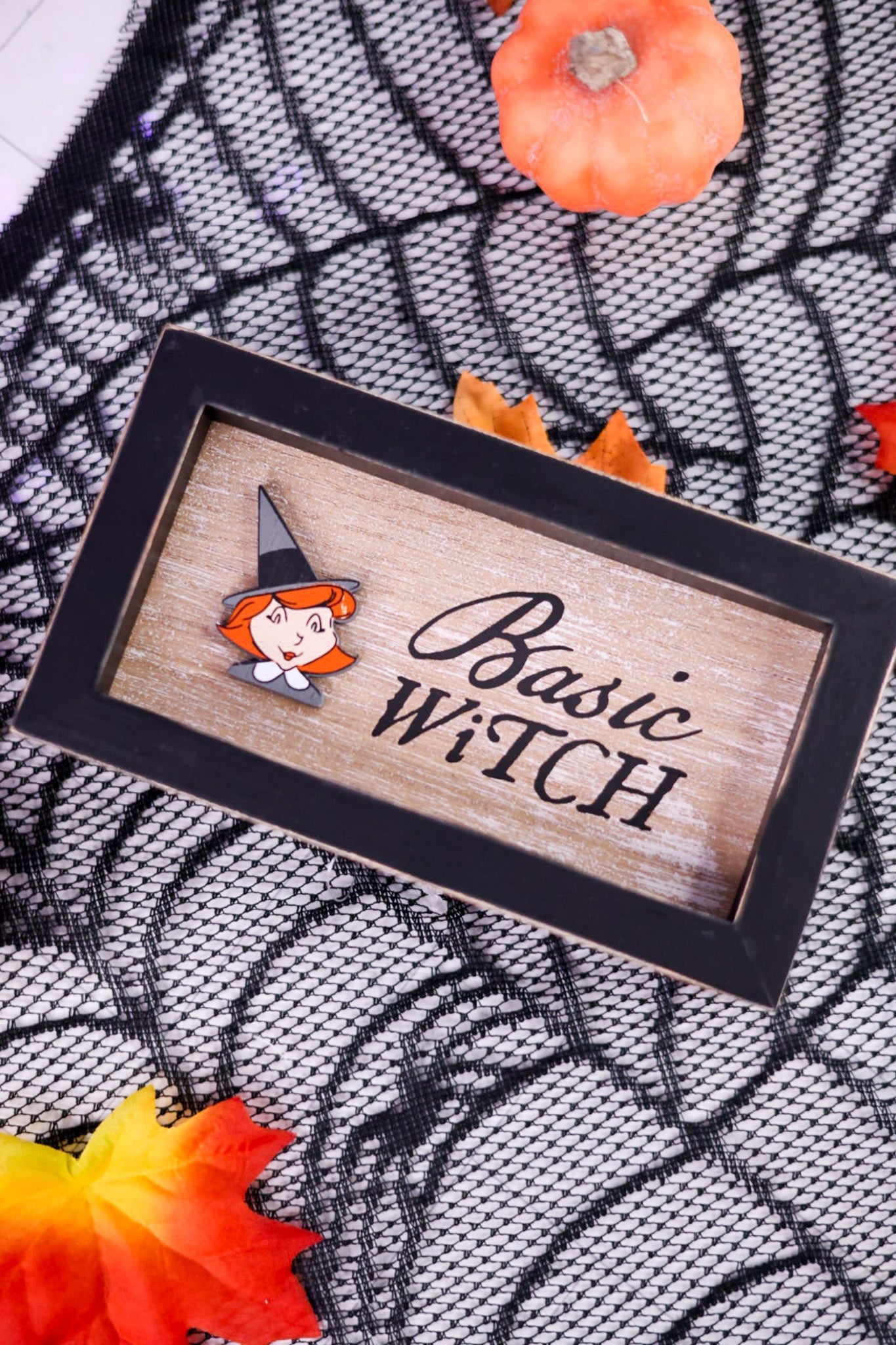 Witch/Spice Reversible Wooden Frame Sign - Whiskey Skies - ADAMS & CO
