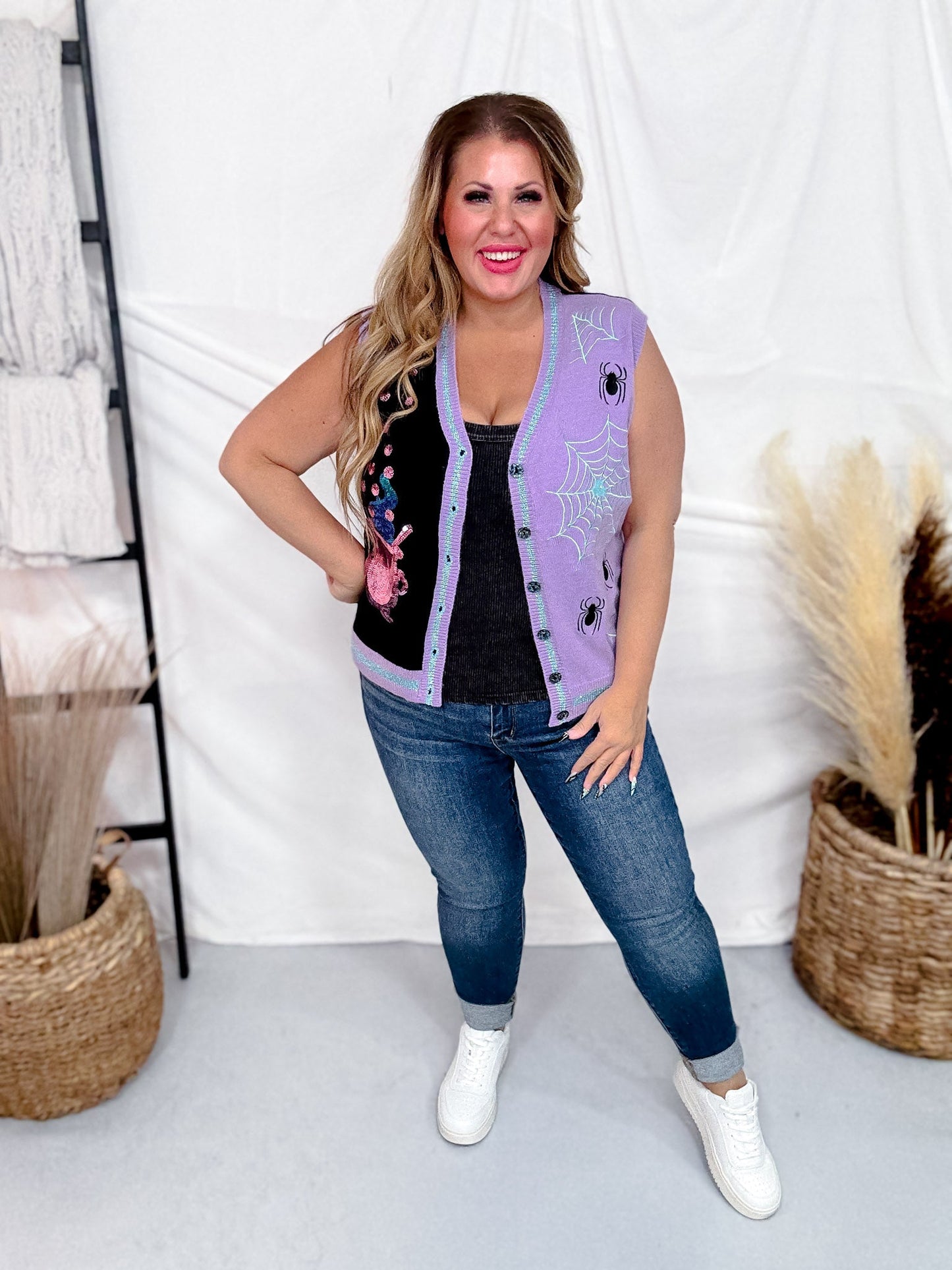 Witchy Elements Sweater Vest - Whiskey Skies - SOUTHERN GRACE