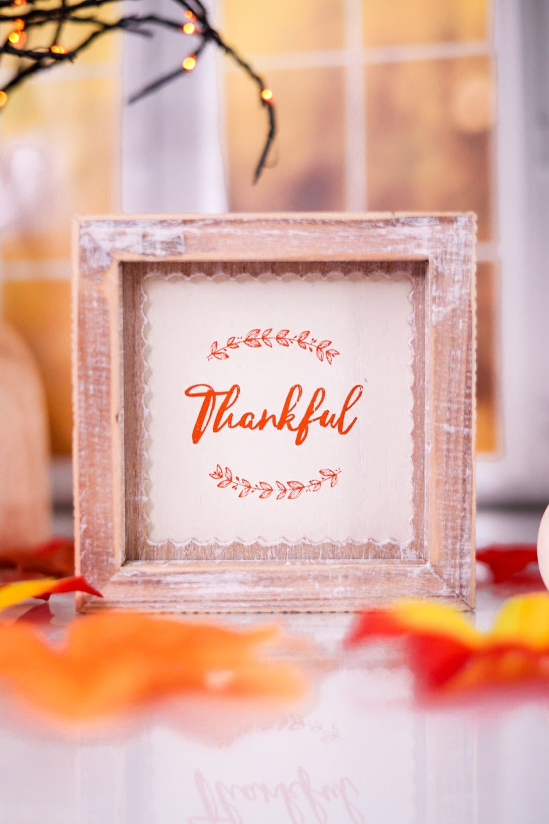 Witchy/Thankful Reversible Wood Frame Sign - Whiskey Skies - ADAMS & CO