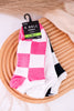Women's No Show Set Of Three Check & Solid Socks - Whiskey Skies - RENFRO SOCKS