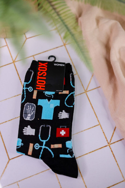 Women's Nurse/Doctor Socks - Whiskey Skies - RENFRO SOCKS