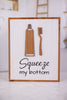 Wood Framed Bathroom Box Sign (3 Styles) - Whiskey Skies - YOUNG'S INC