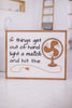 Wood Framed Bathroom Box Sign (3 Styles) - Whiskey Skies - YOUNG'S INC
