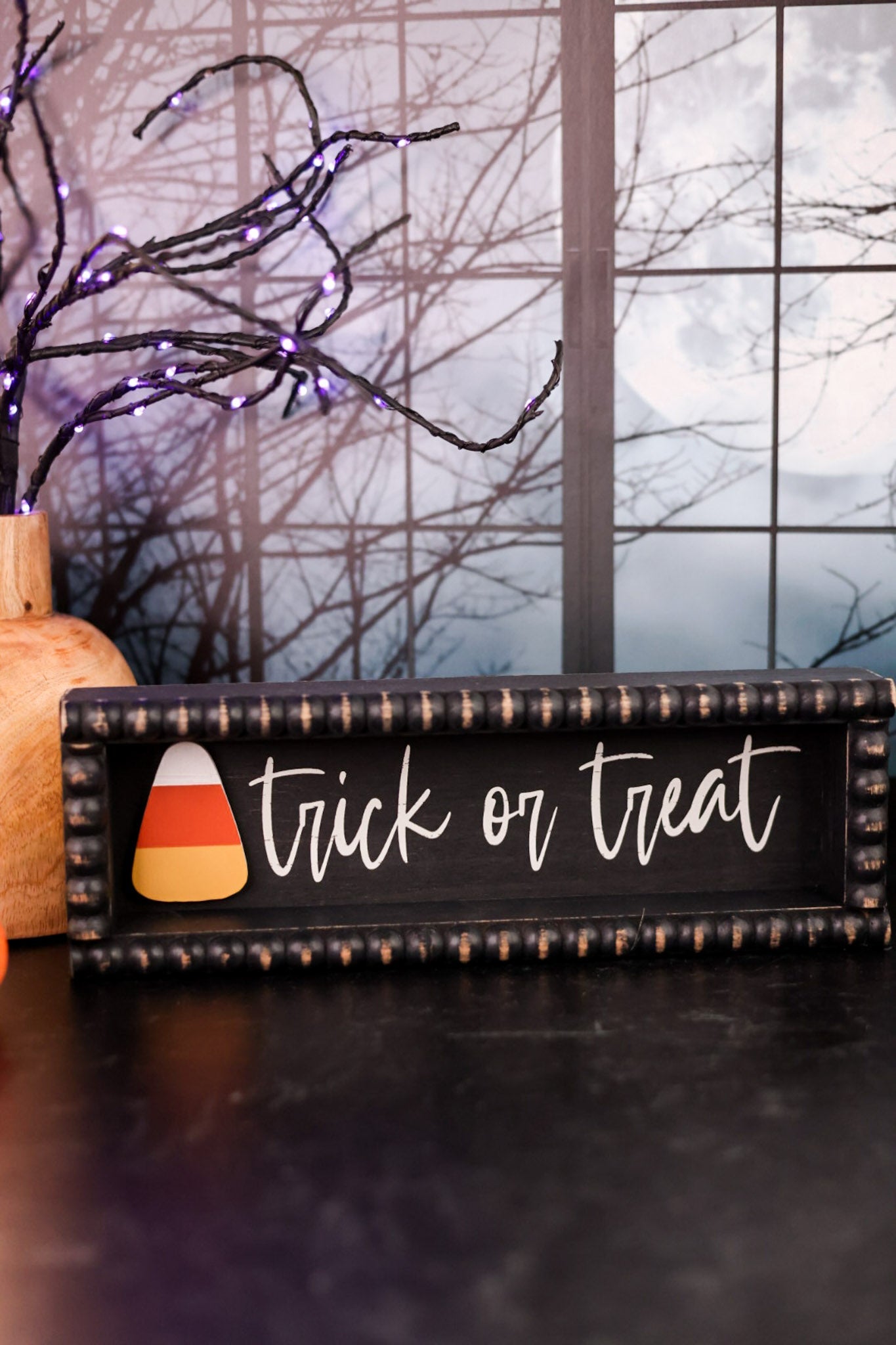 Wood Halloween Signs (2 Styles) - Whiskey Skies - K&K INTERIORS