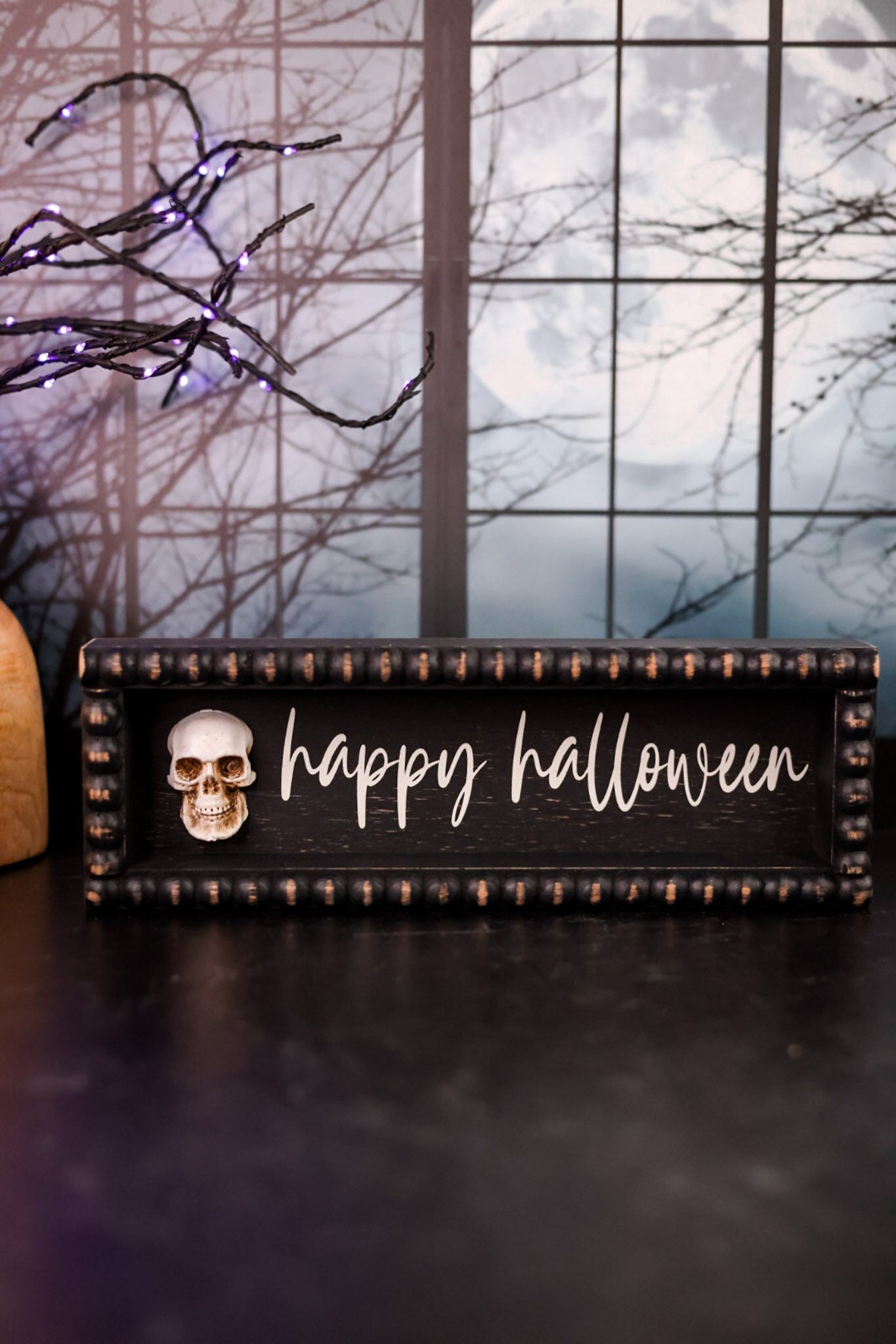 Wood Halloween Signs (2 Styles) - Whiskey Skies - K&K INTERIORS
