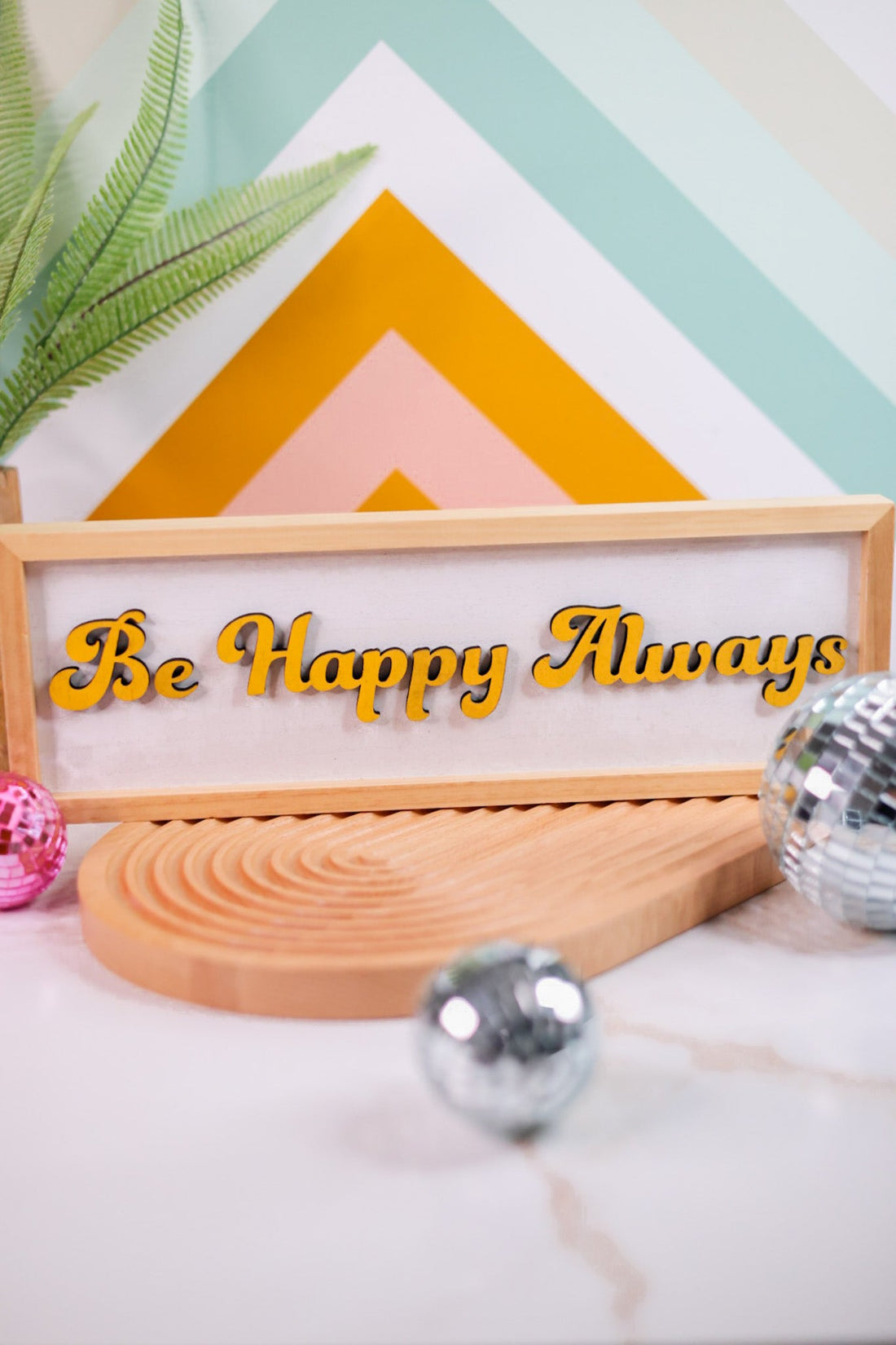 Wood Happy Days Wall Sign - Whiskey Skies - YOUNG'S INC.