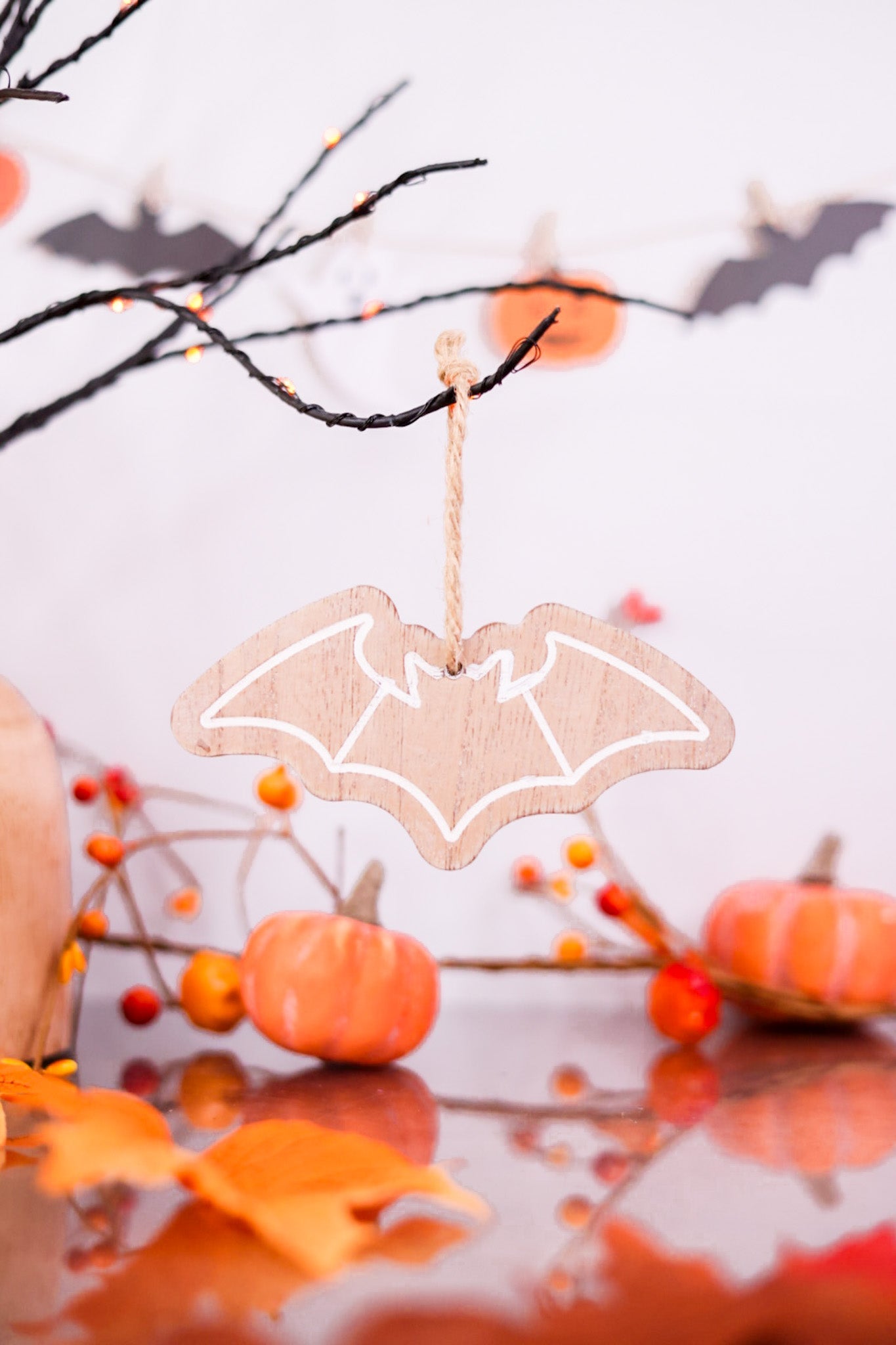 Wooden Bat Ornament - Whiskey Skies - ADAMS & CO