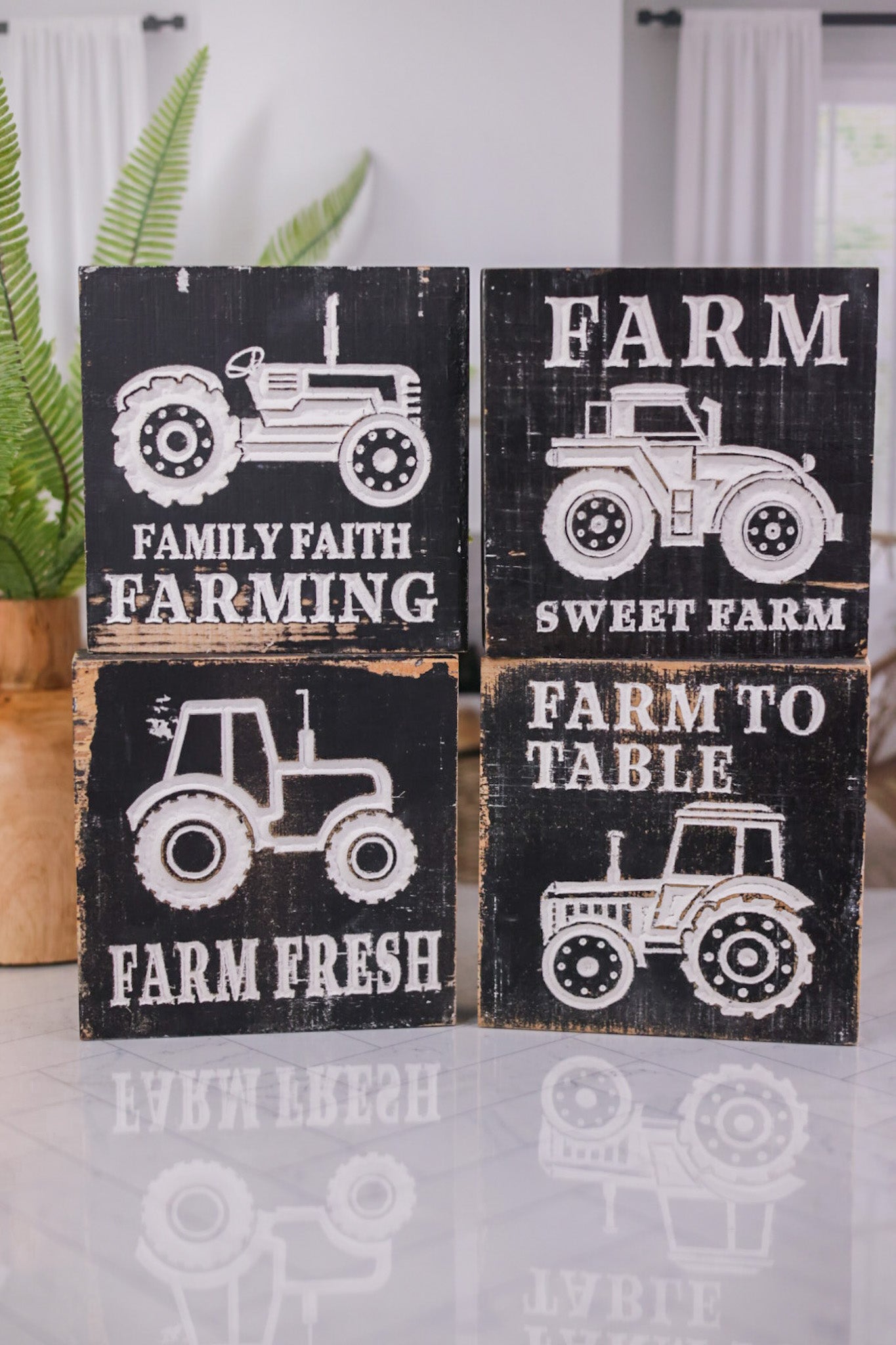 Wooden Farm Signs (Four Styles) - Whiskey Skies - GERSON COMPANIES