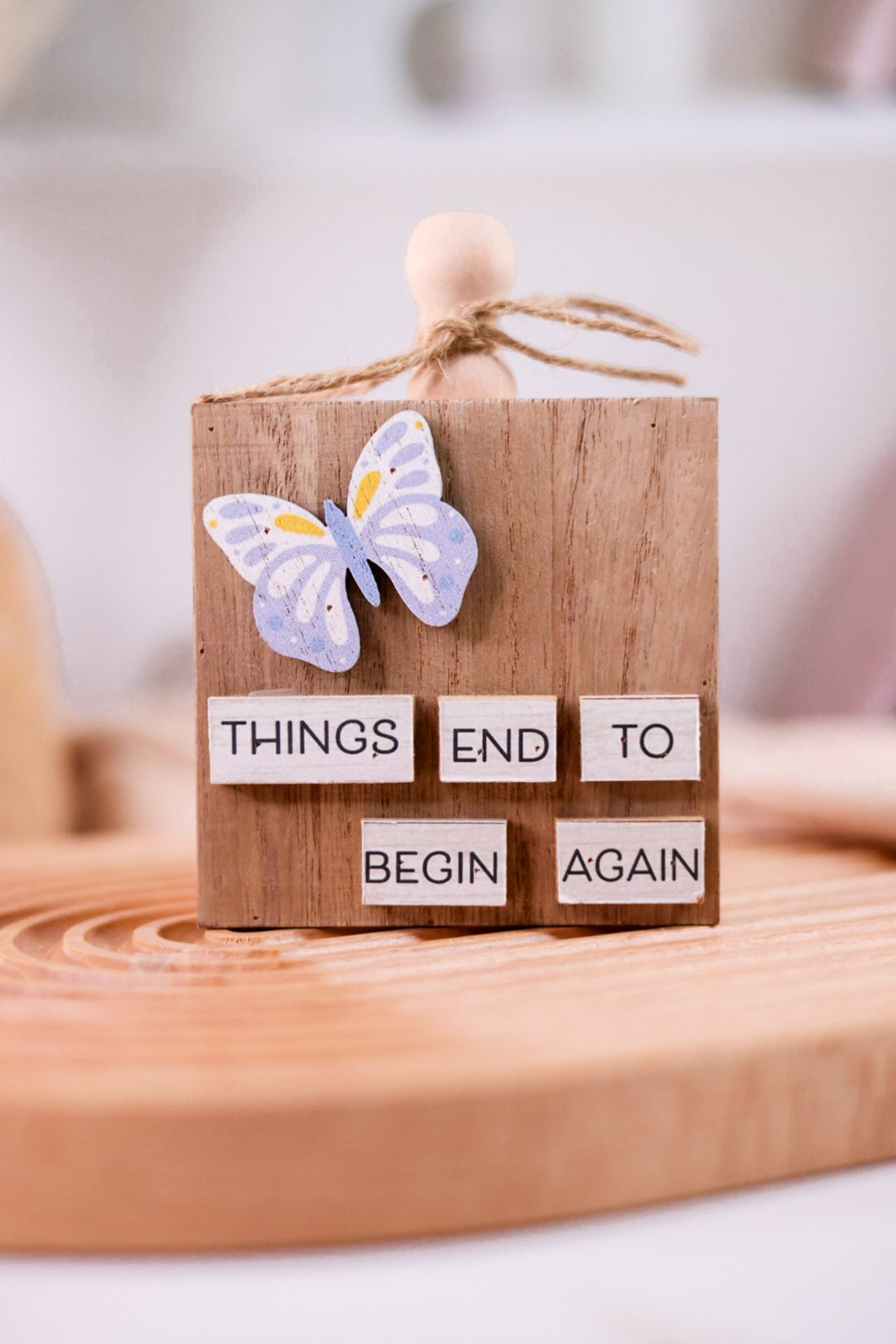Wooden Message Blocks (4 Styles) - Whiskey Skies - SPECIAL T IMPORTS INC