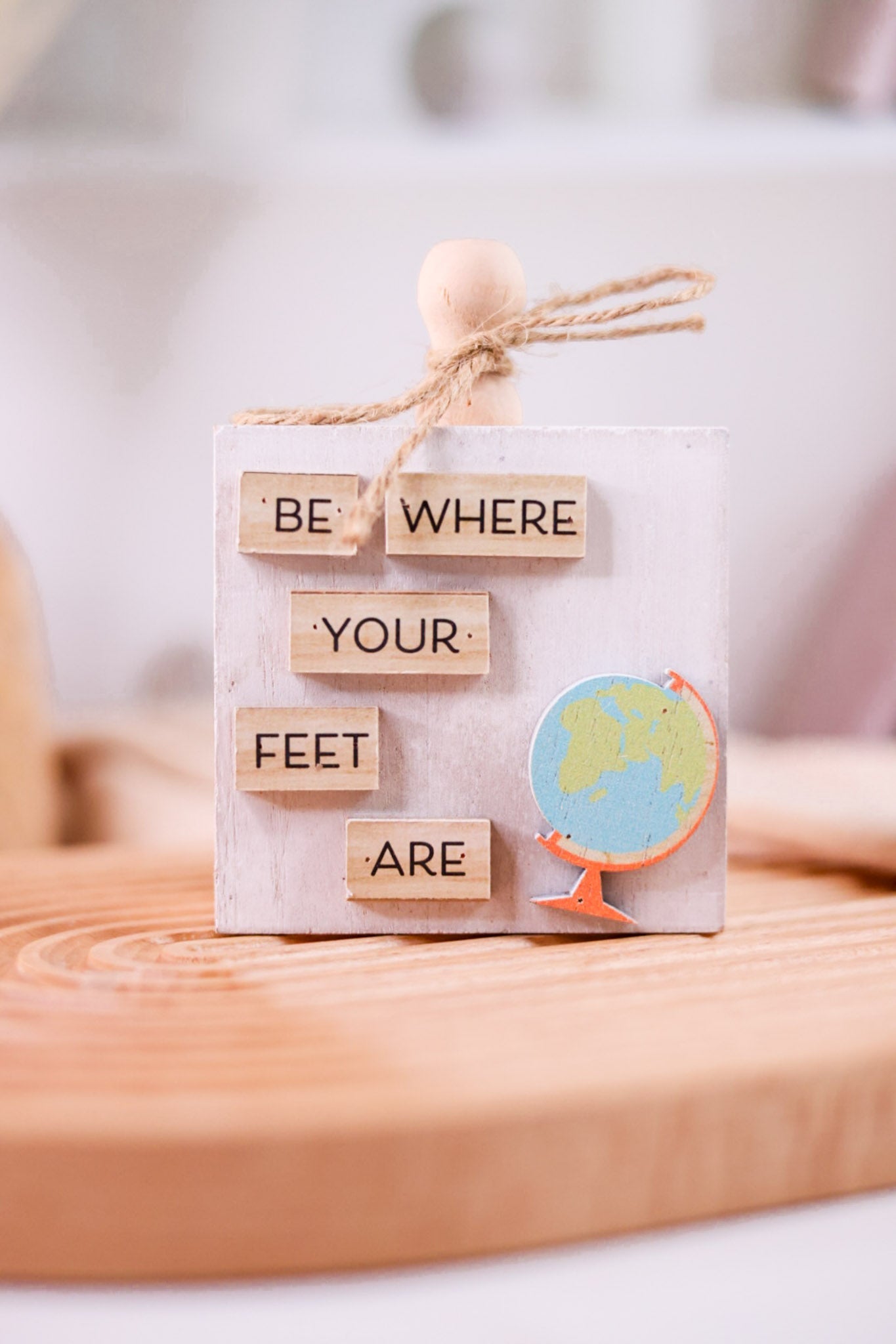 Wooden Message Blocks (4 Styles) - Whiskey Skies - SPECIAL T IMPORTS INC