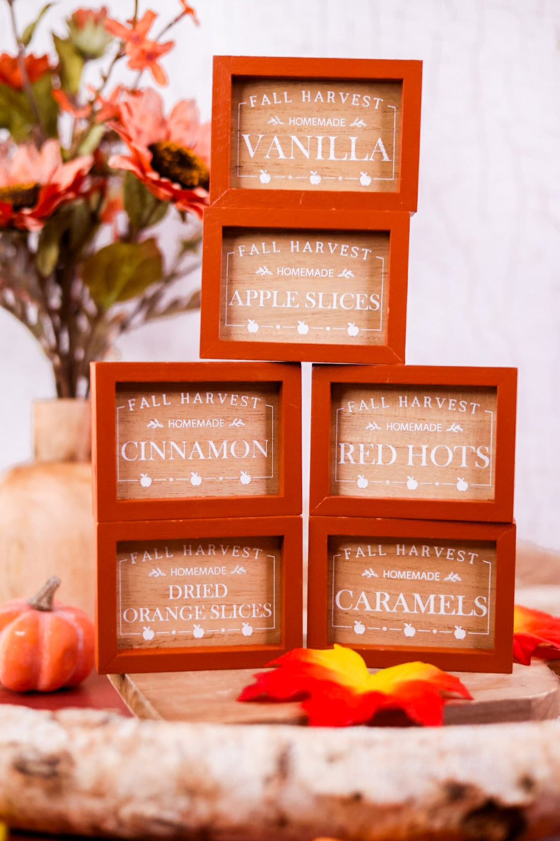 Wooden Tabletop Fall Harvest Signs (6 Styles) - Whiskey Skies - YOUNG'S INC