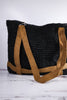 Woven Tote With Hat Holder Straps - Whiskey Skies - SAN DIEGO HAT COMPANY