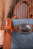 Wrangler Bag With Belt Buckle in Slate Blue - Whiskey Skies - MONTANA WEST