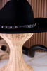 Wrangler Black Wool Cowboy Hat With Rhinestone Band - Whiskey Skies - SAN DIEGO HAT COMPANY