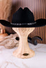 Wrangler Black Wool Cowboy Hat With Rhinestone Band - Whiskey Skies - SAN DIEGO HAT COMPANY