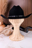 Wrangler Black Wool Cowboy Hat With Rhinestone Band - Whiskey Skies - SAN DIEGO HAT COMPANY