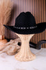 Wrangler Black Wool Cowboy Hat With Rhinestone Band - Whiskey Skies - SAN DIEGO HAT COMPANY
