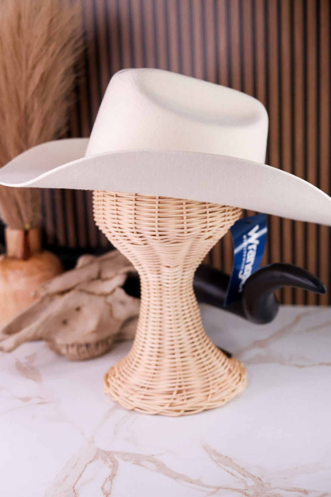 Wrangler Ivory Cowboy Hat With Rhinestone Band - Whiskey Skies - SAN DIEGO HAT COMPANY