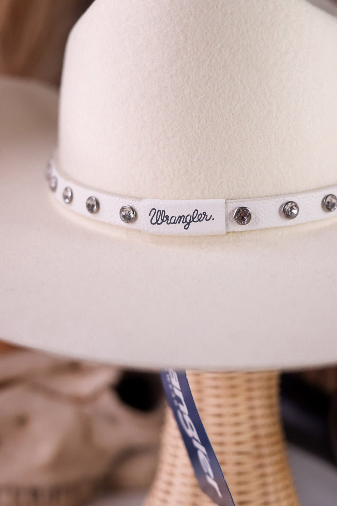 Wrangler Ivory Cowboy Hat With Rhinestone Band - Whiskey Skies - SAN DIEGO HAT COMPANY