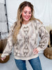 Wyoming Aztec Long Sleeve Sweater - Whiskey Skies - STERLING KREEK