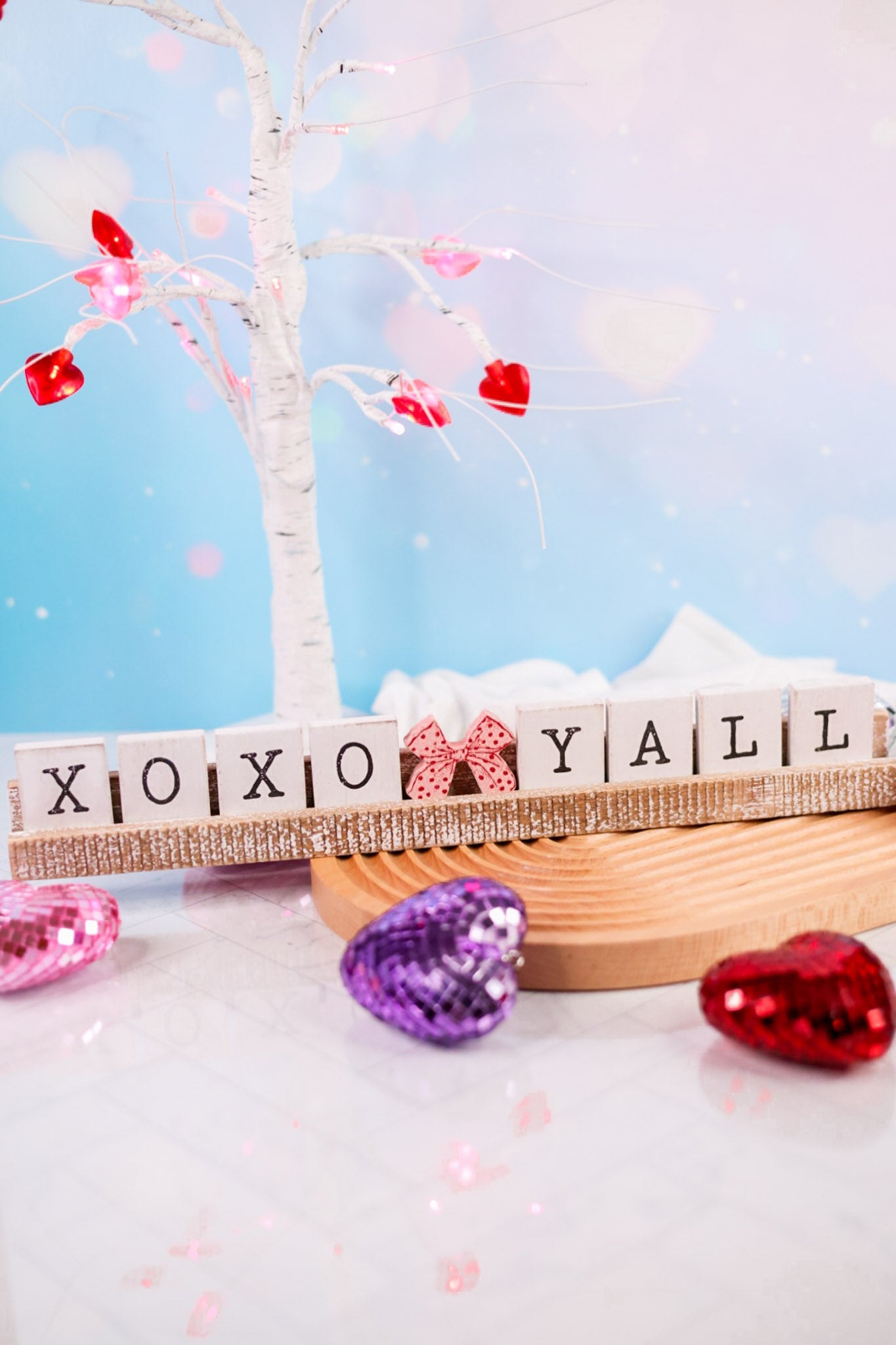 XOXO Y'All Wooden Ledgie Set - Whiskey Skies - ADAMS & CO