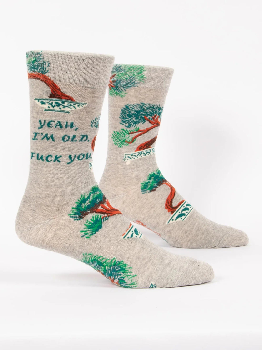 Yeah, I'm Old. F*ck You Mens Crew Socks - Whiskey Skies - BLUE Q