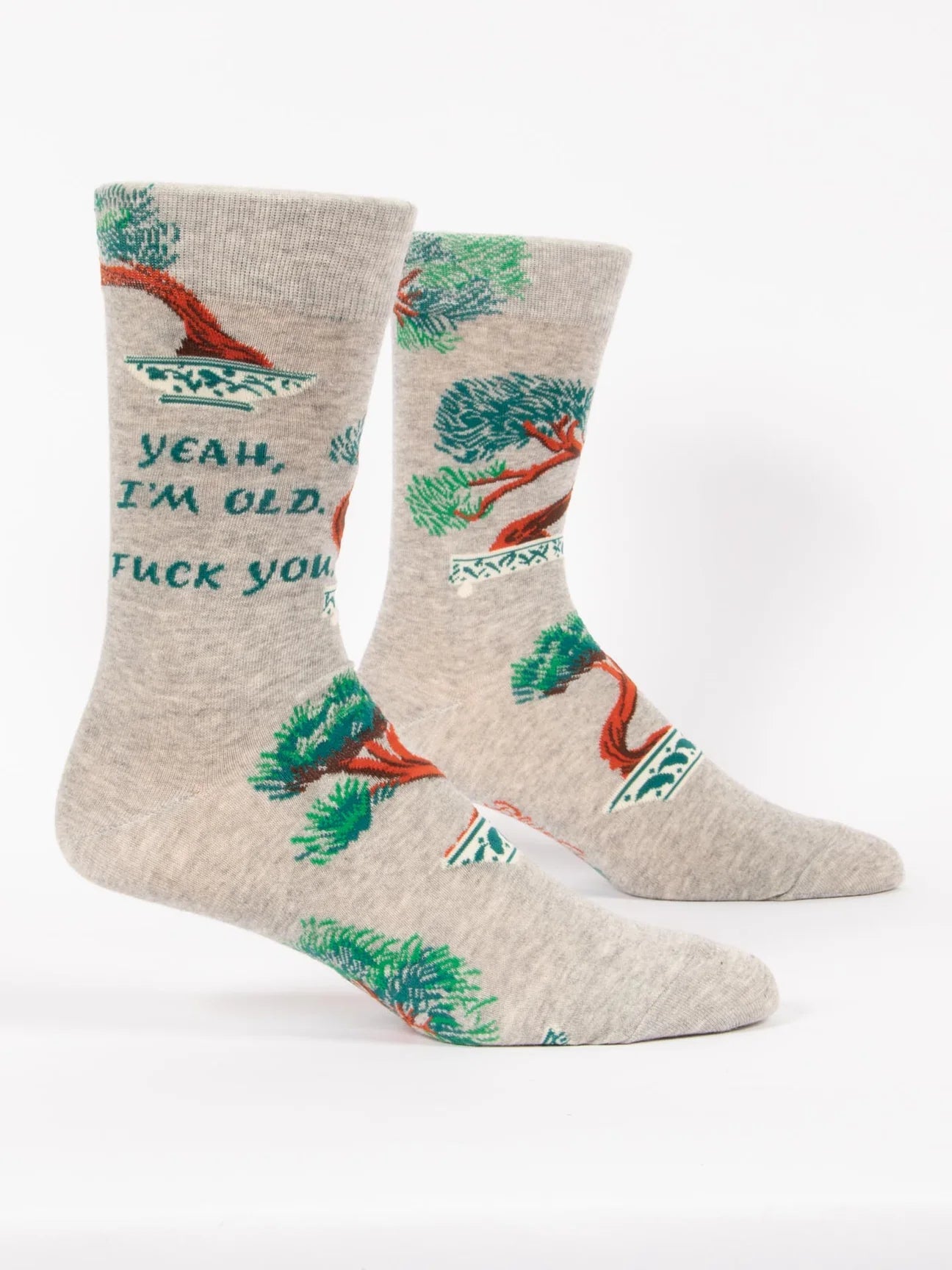 Yeah, I'm Old. F*ck You Mens Crew Socks - Whiskey Skies - BLUE Q