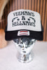 Yeehaws & Hellnaws Snapback Trucker Hat - Whiskey Skies - 1/2 PENNY WHOLESALE