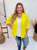 Yellow Boyfriend Blazer - Whiskey Skies - ANDREE BY UNIT