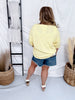 Yellow Short Sleeve Cardigan With Starfish Buttons - Whiskey Skies - GEEGEE