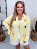 Yellow Striped Button Front Top With Sequin Lemons - Whiskey Skies - SOUTHERN GRACE