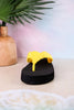 You Go Girl Flip Flops With Yellow Straps - Whiskey Skies - CORKYS FOOTWEAR