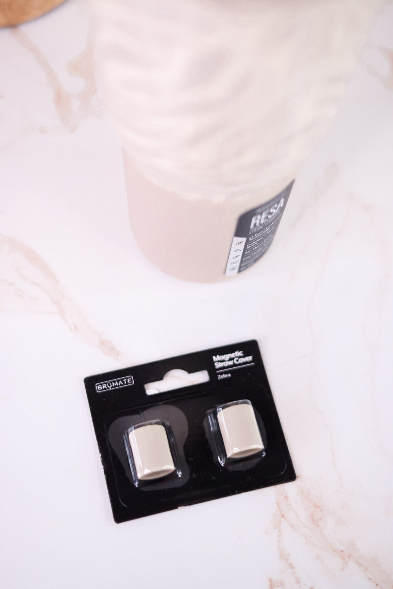 Zebra Brumate Magnetic Straw Covers - Whiskey Skies - BRUMATE