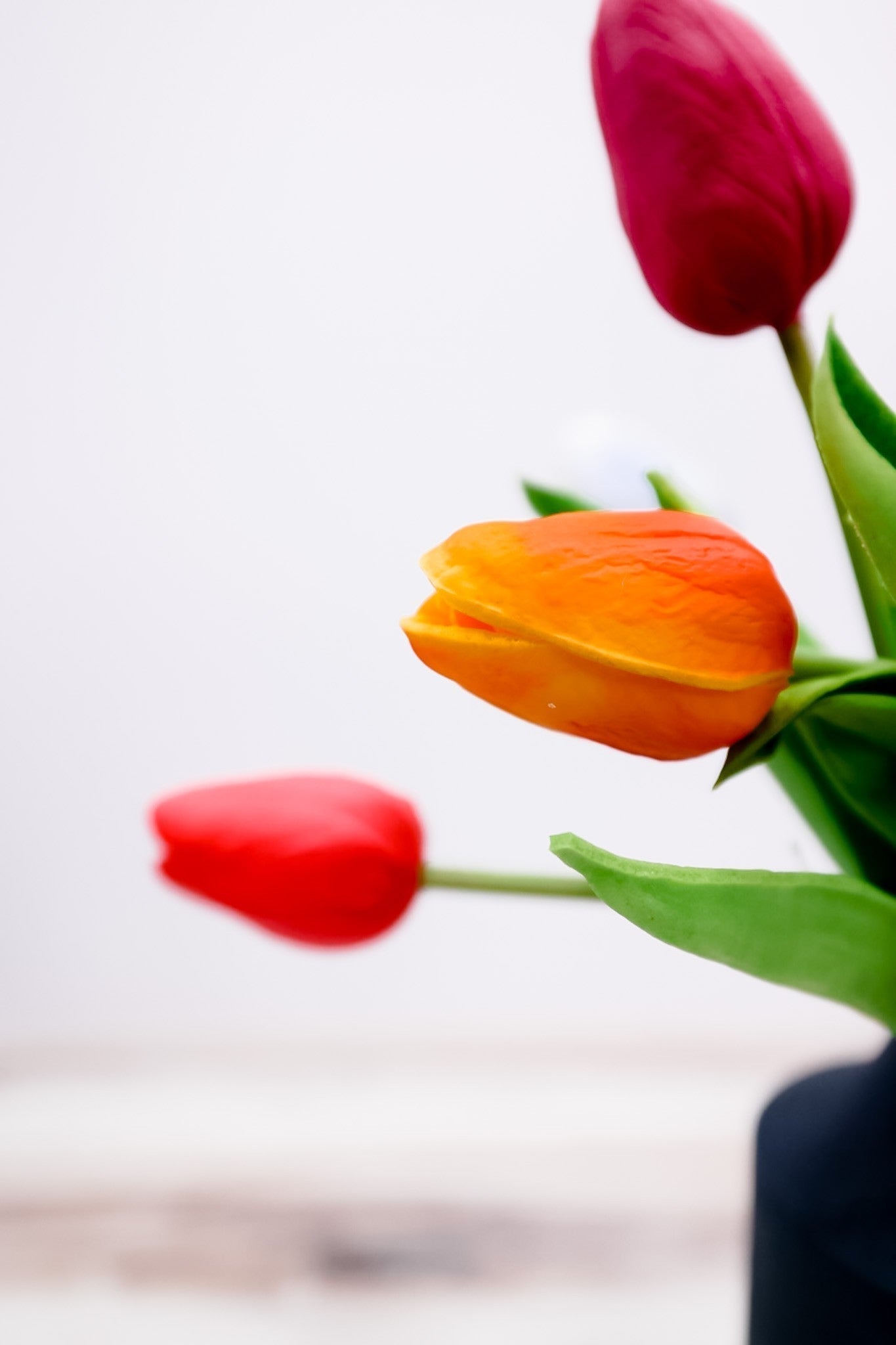 10.5" Real Touch Mini Tulips (8 Colors) - Whiskey Skies