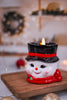 4" Snowman Candle - Whiskey Skies