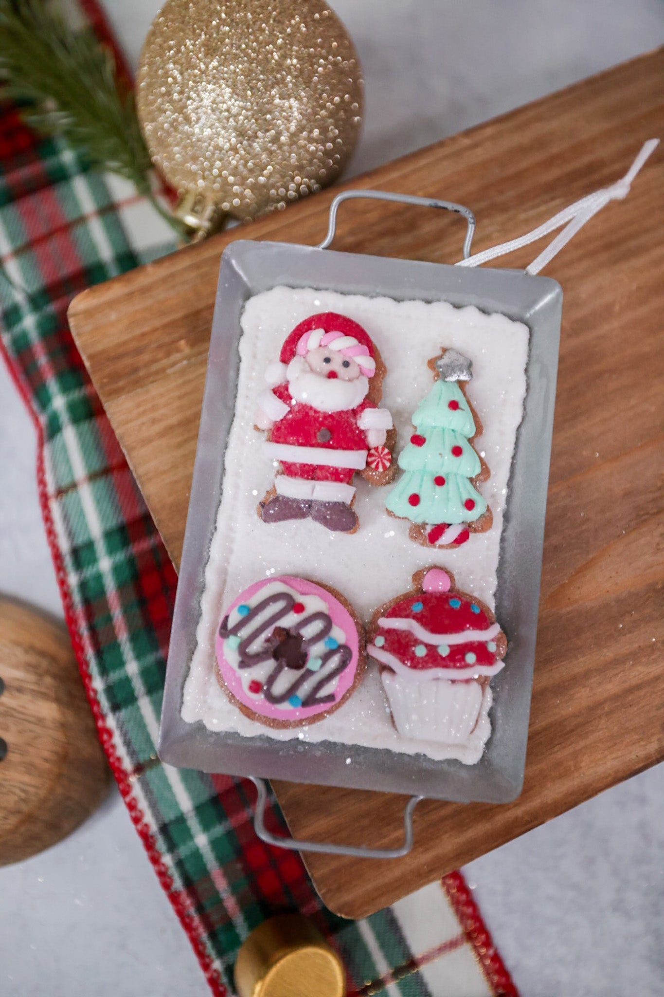 5" Clay Holiday Cookie Pan Ornament (2 Styles) - Whiskey Skies