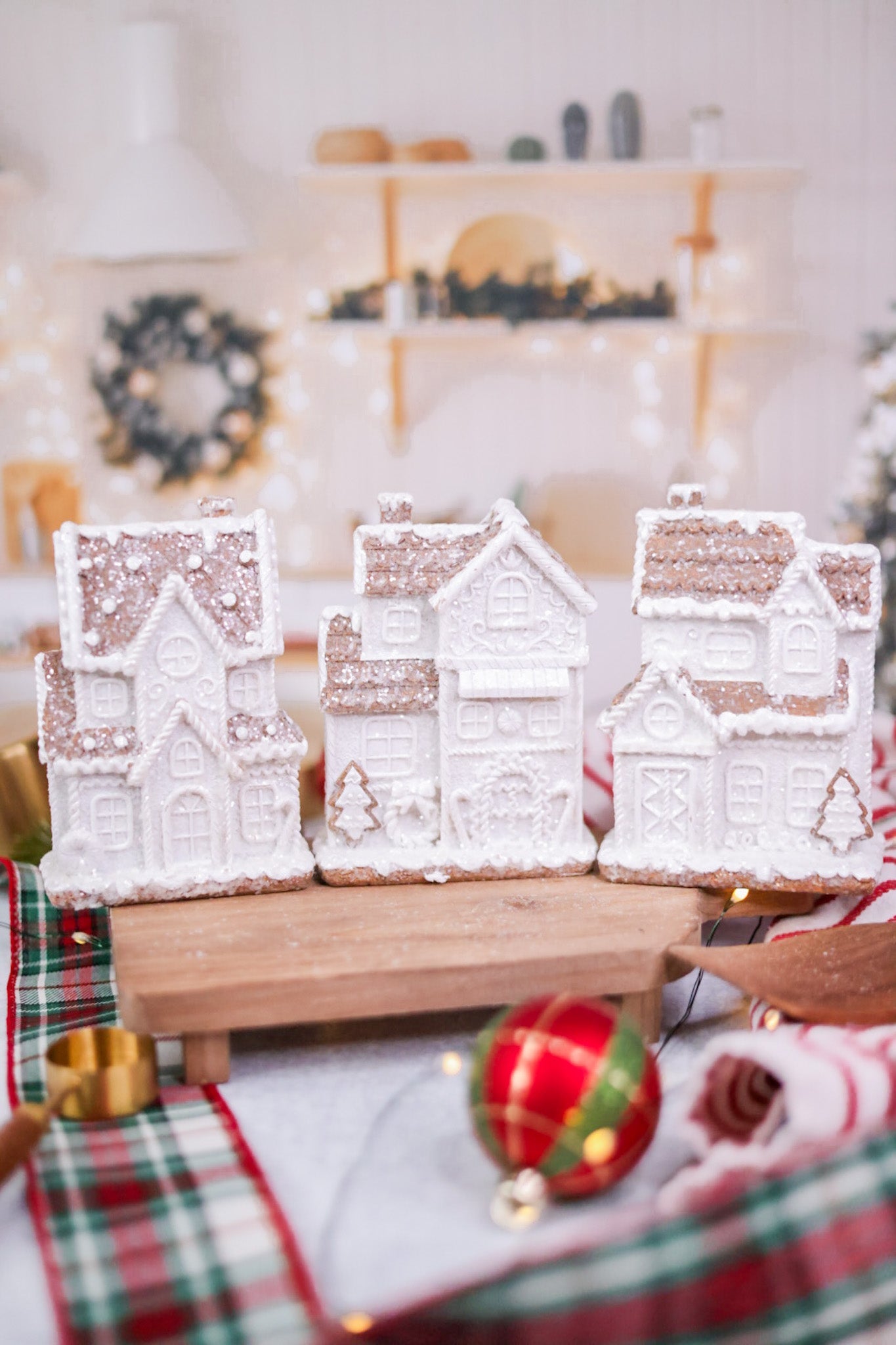 5.5" Resin Iced Gingerbread House (3 Styles) - Whiskey Skies
