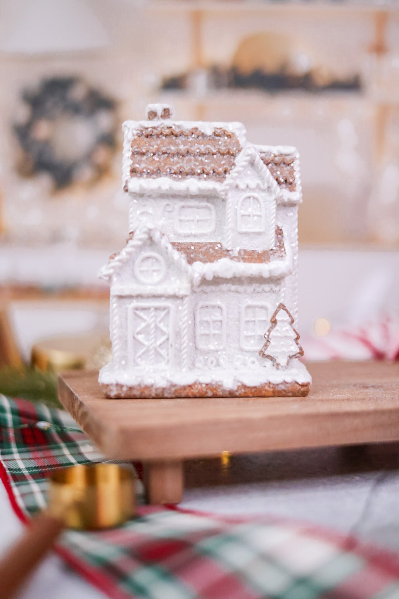 5.5" Resin Iced Gingerbread House (3 Styles) - Whiskey Skies