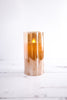 6" Battery-Operated Small Flicker Flame Candle In Glass Jar - Whiskey Skies