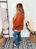 Rust Dolman Open Sweater Cardigan