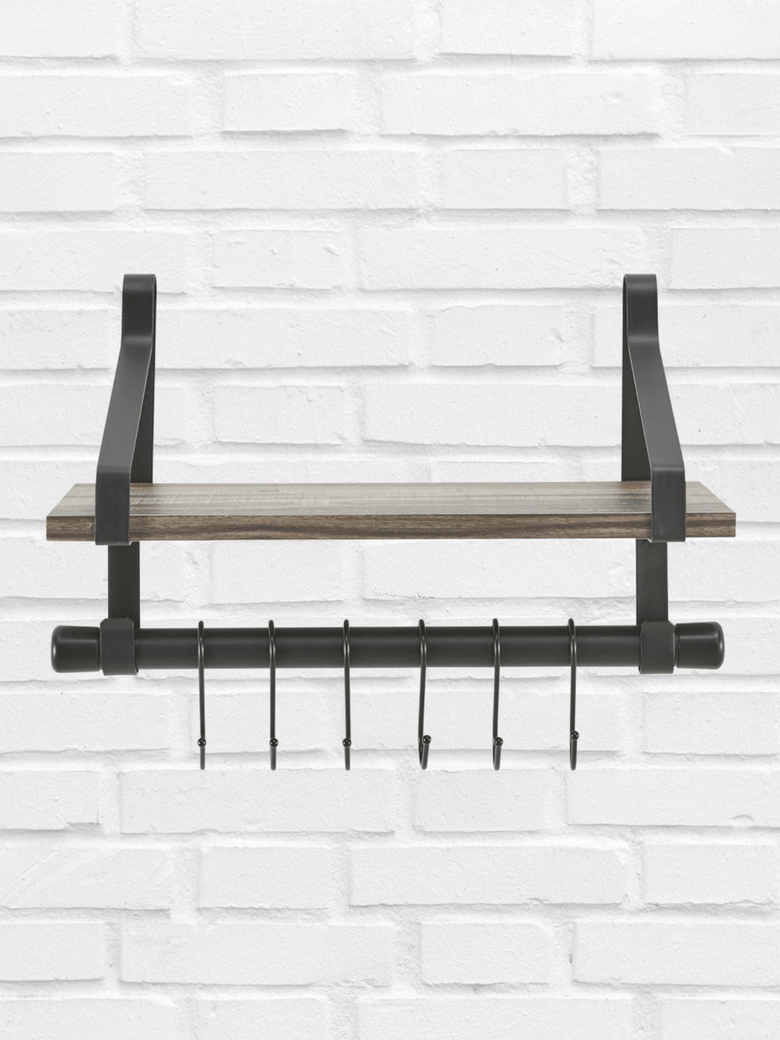 Amelia Shelf With Rods & Hooks - Whiskey Skies - DANYAB