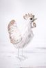 Antique White Resin Rooster - Whiskey Skies