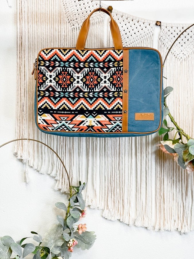 Aztec Laptop Sleeve - Whiskey Skies